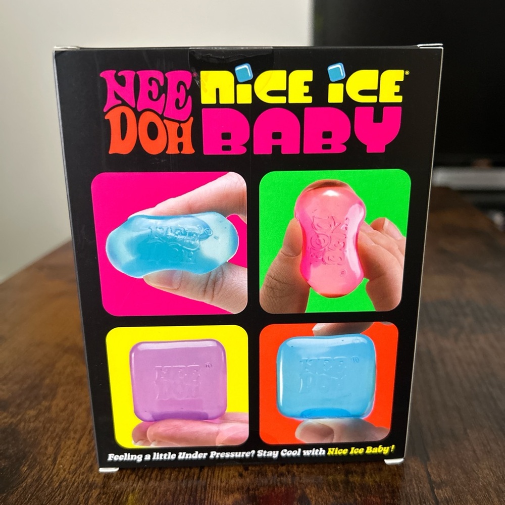 NEW UNOPENED NeeDoh Nice Ice Baby 4 pack Blue Pink Purple - Picture 2 of 7